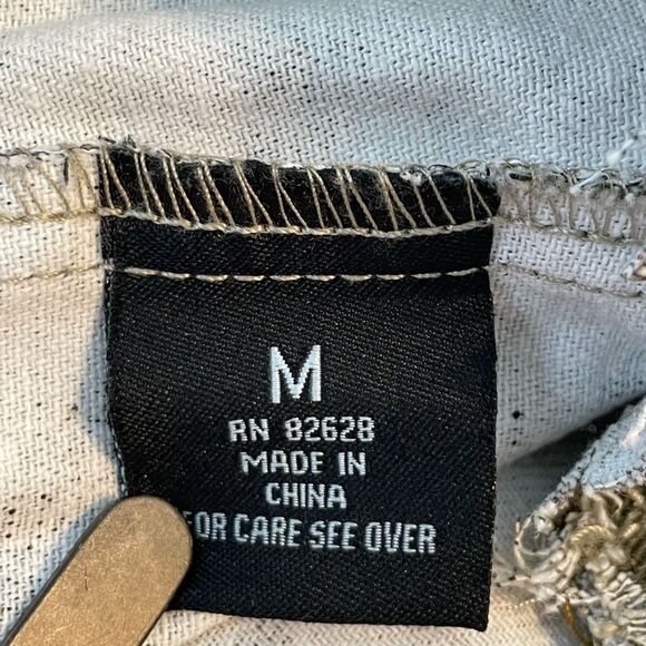 Y2K Southpole Cropped Camo Print Denim Vest Green Sleeveless Button Down M - Picture 6 of 7